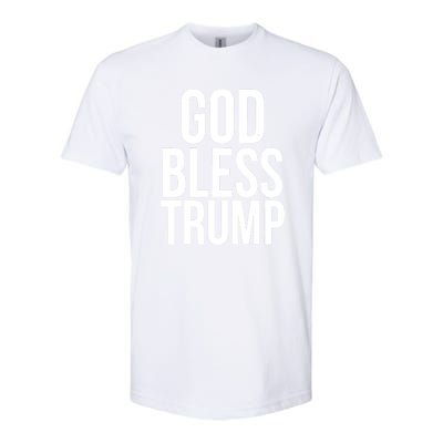 God Bless President Trump Gift Softstyle CVC T-Shirt