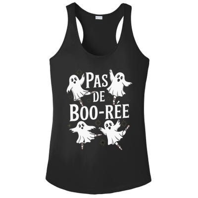 Ghost Ballet Pas De Boo Halloween Dance Ladies PosiCharge Competitor Racerback Tank