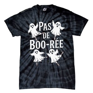 Ghost Ballet Pas De Boo Halloween Dance Tie-Dye T-Shirt