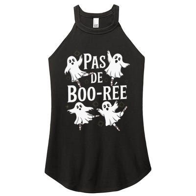 Ghost Ballet Pas De Boo Halloween Dance Women's Perfect Tri Rocker Tank