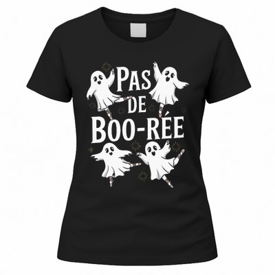 Ghost Ballet Pas De Boo Halloween Dance Women's T-Shirt