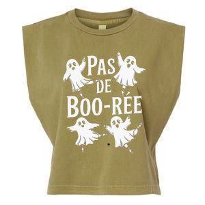 Ghost Ballet Pas De Boo Halloween Dance Garment-Dyed Women's Muscle Tee