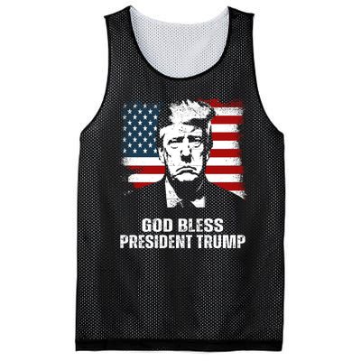 God Bless President Trump Trending Mesh Reversible Basketball Jersey Tank