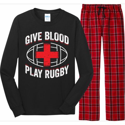 Give Blood Play Rugby Gift 21219 Long Sleeve Pajama Set