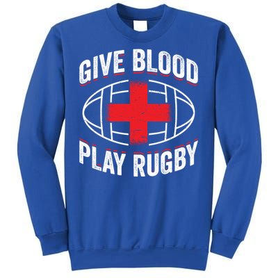 Give Blood Play Rugby Gift 21219 Sweatshirt