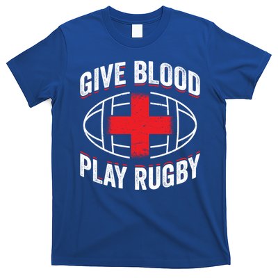 Give Blood Play Rugby Gift 21219 T-Shirt