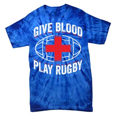 Give Blood Play Rugby Gift 21219 Tie-Dye T-Shirt