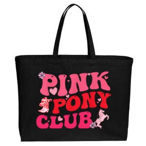 Groovy Birthday Pony Club Western Cowgirl Cotton Canvas Jumbo Tote