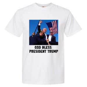 God Bless President Trump Donald Trump 2024 Garment-Dyed Heavyweight T-Shirt