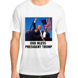 God Bless President Trump Donald Trump 2024 Adult ChromaSoft Performance T-Shirt