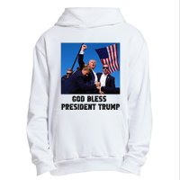 God Bless President Trump Donald Trump 2024 Urban Pullover Hoodie