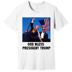 God Bless President Trump Donald Trump 2024 Premium T-Shirt