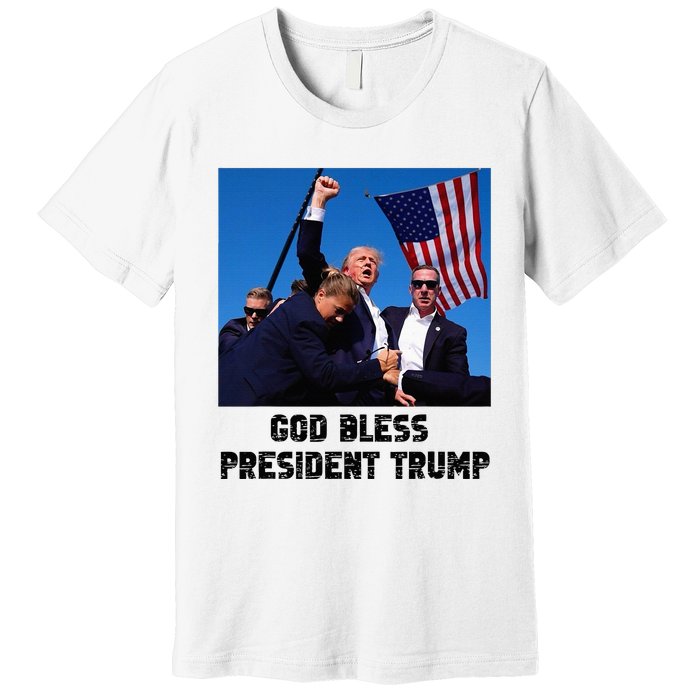 God Bless President Trump Donald Trump 2024 Premium T-Shirt