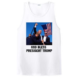 God Bless President Trump Donald Trump 2024 PosiCharge Competitor Tank