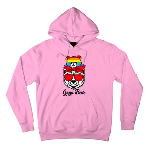 Gaga Bear Proud Gaga Rainbow Flag Lgbt Pride Mothers Day Gift Hoodie