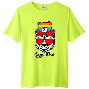 Gaga Bear Proud Gaga Rainbow Flag Lgbt Pride Mothers Day Gift Tall Fusion ChromaSoft Performance T-Shirt