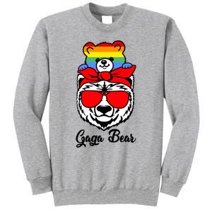 Gaga Bear Proud Gaga Rainbow Flag Lgbt Pride Mothers Day Gift Sweatshirt