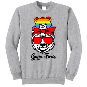 Gaga Bear Proud Gaga Rainbow Flag Lgbt Pride Mothers Day Gift Tall Sweatshirt