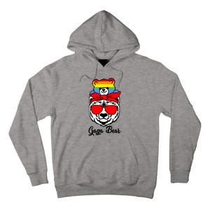 Gaga Bear Proud Gaga Rainbow Flag Lgbt Pride Mothers Day Gift Tall Hoodie