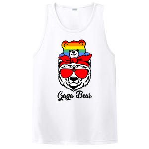 Gaga Bear Proud Gaga Rainbow Flag Lgbt Pride Mothers Day Gift PosiCharge Competitor Tank