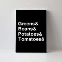 Greens Beans Potato Tomato Canvas