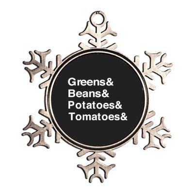 Greens Beans Potato Tomato Metallic Star Ornament