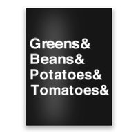 Greens Beans Potato Tomato Poster