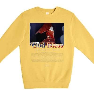 God Bless President Trump And First Lady Melania Trump Premium Crewneck Sweatshirt