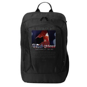 God Bless President Trump And First Lady Melania Trump City Backpack