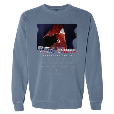 God Bless President Trump And First Lady Melania Trump Garment-Dyed Sweatshirt