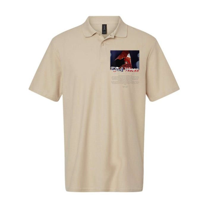 God Bless President Trump And First Lady Melania Trump Softstyle Adult Sport Polo