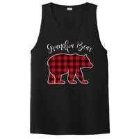 Grandpa Bear Pajama Red Buffalo Xmas Funny Family Christmas PosiCharge Competitor Tank