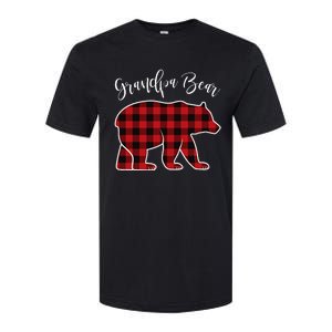 Grandpa Bear Pajama Red Buffalo Xmas Funny Family Christmas Softstyle CVC T-Shirt