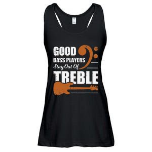 Good Bass Players Stay Out Of Treble Design for a Bassist Ladies Essential Flowy Tank