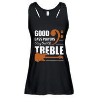 Good Bass Players Stay Out Of Treble Design for a Bassist Ladies Essential Flowy Tank