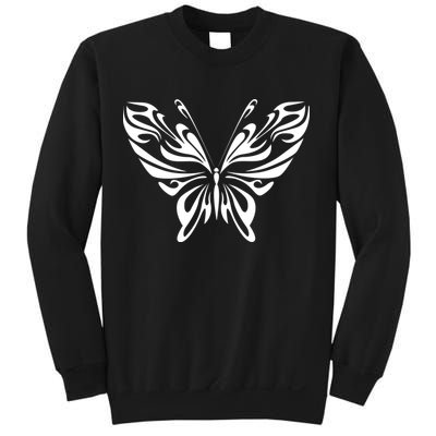 Grunge Butterfly Pattern Sweatshirt