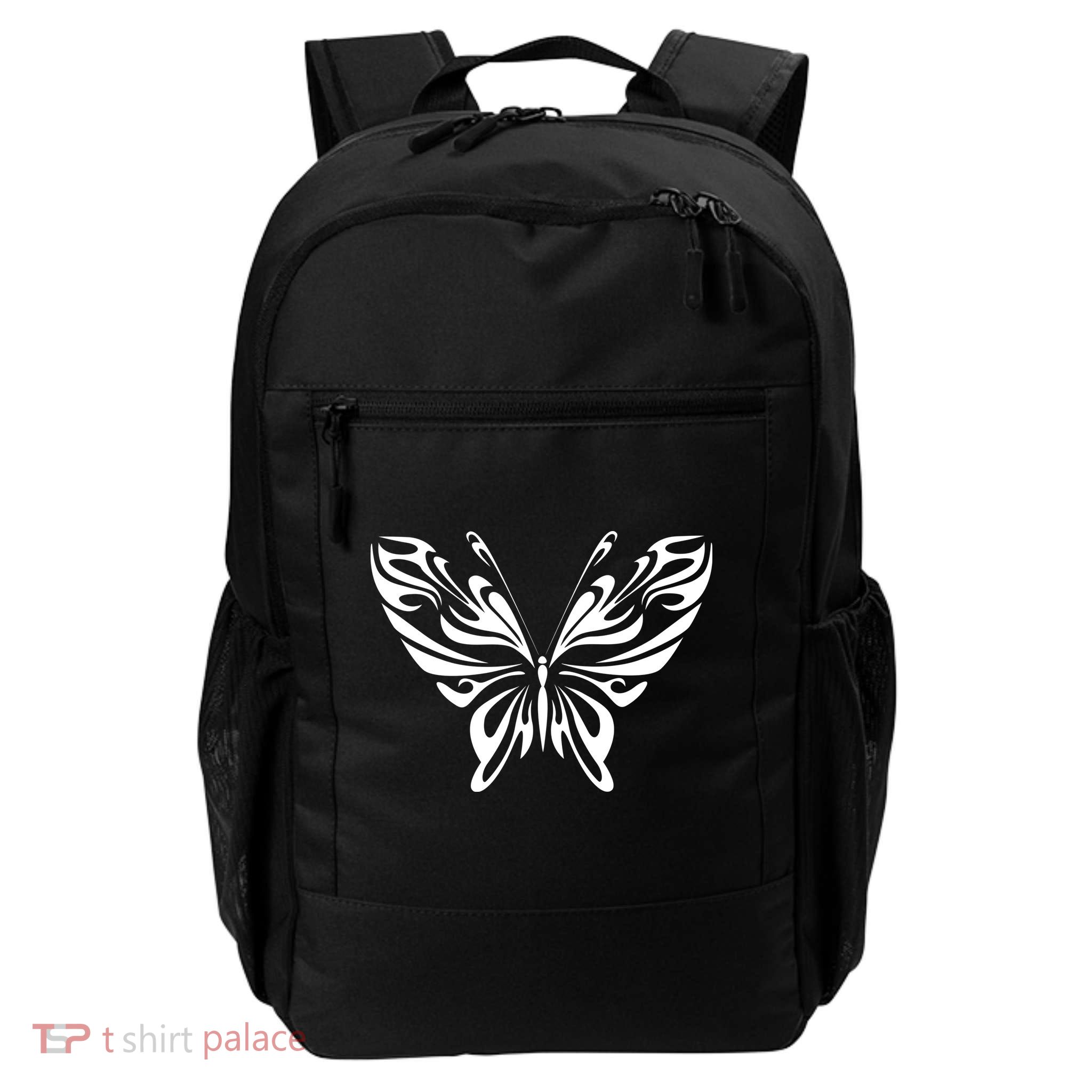Grunge Butterfly Pattern Daily Commute Backpack
