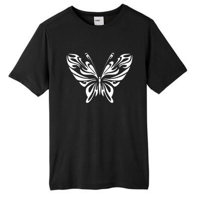 Grunge Butterfly Pattern Tall Fusion ChromaSoft Performance T-Shirt