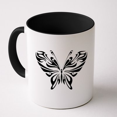 Grunge Butterfly Pattern Mug