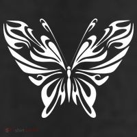 Grunge Butterfly Pattern 11oz C Handle Ceramic Mug