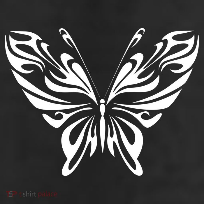 Grunge Butterfly Pattern 11oz C Handle Ceramic Mug