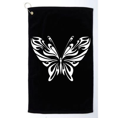 Grunge Butterfly Pattern Golf Towel