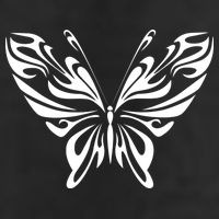 Grunge Butterfly Pattern Golf Towel