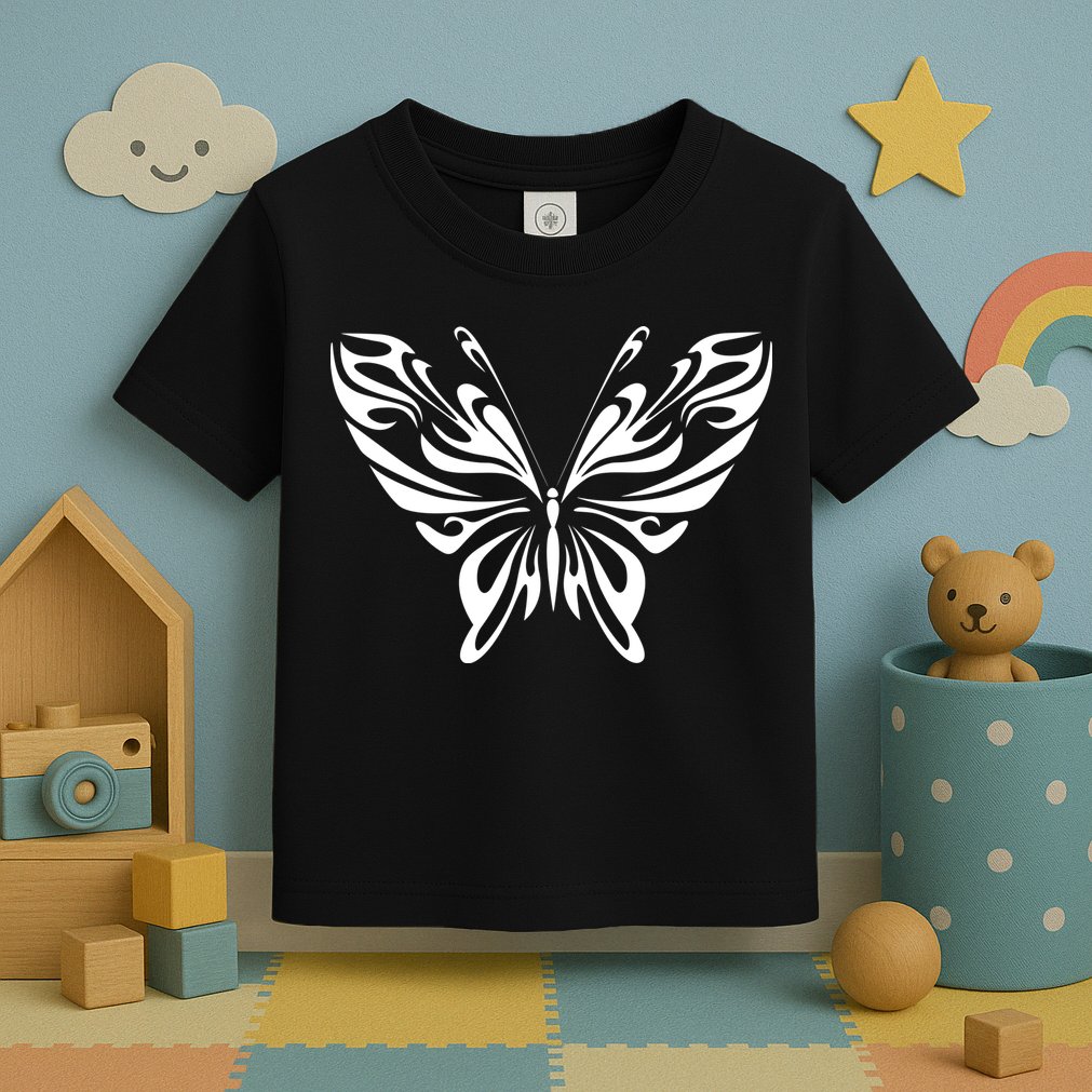 Grunge Butterfly Pattern Toddler T-Shirt