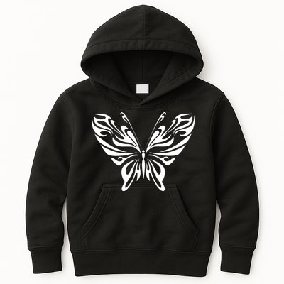 Grunge Butterfly Pattern Kids Hoodie