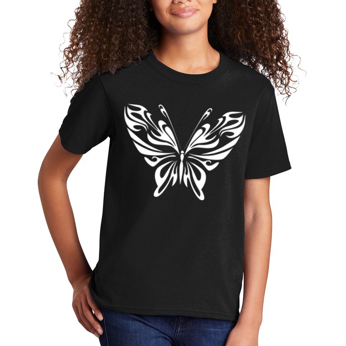 Grunge Butterfly Pattern Kids T-Shirt