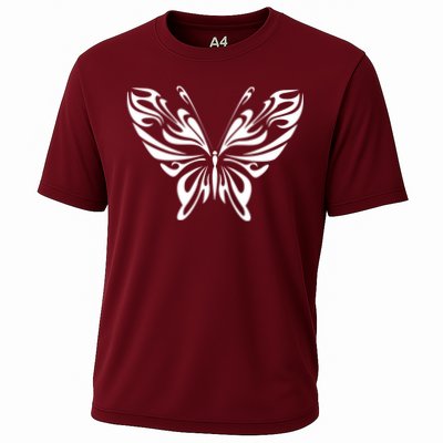 Grunge Butterfly Pattern Performance Shirt