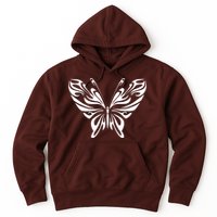 Grunge Butterfly Pattern Hoodie
