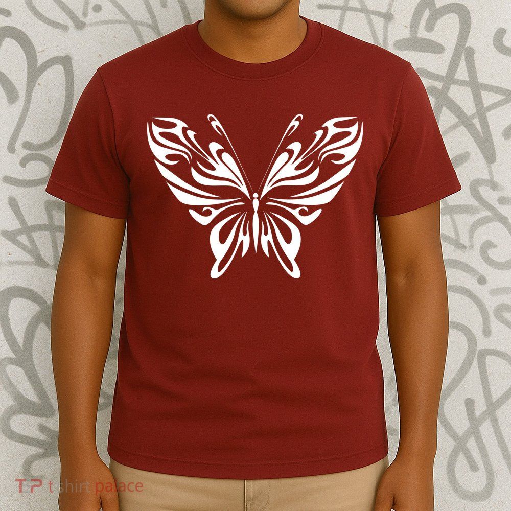 Grunge Butterfly Pattern T-Shirt