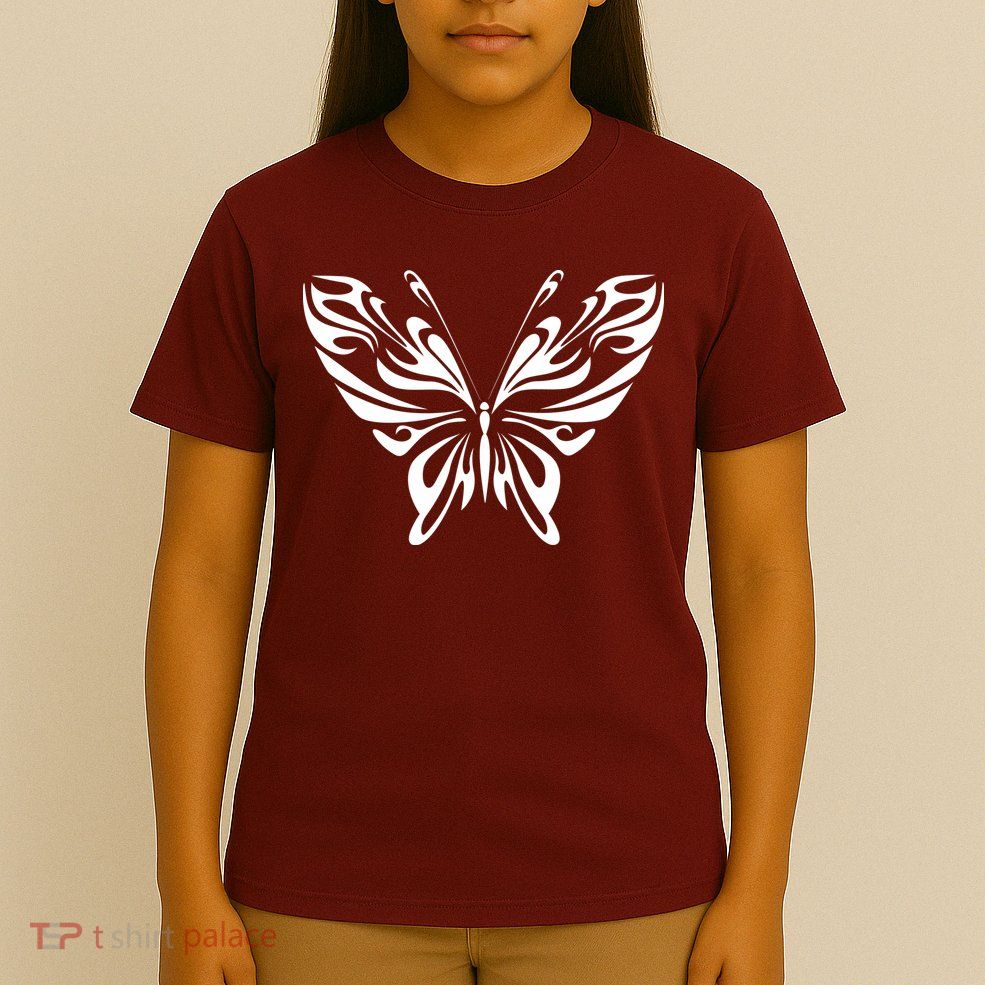 Grunge Butterfly Pattern T-Shirt